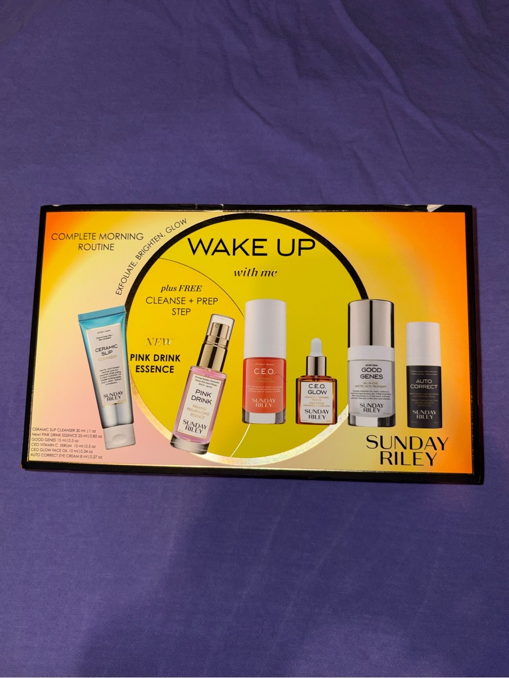 Sunday Riley Wake Up with Me Skincare Set - Complete Morning Routine